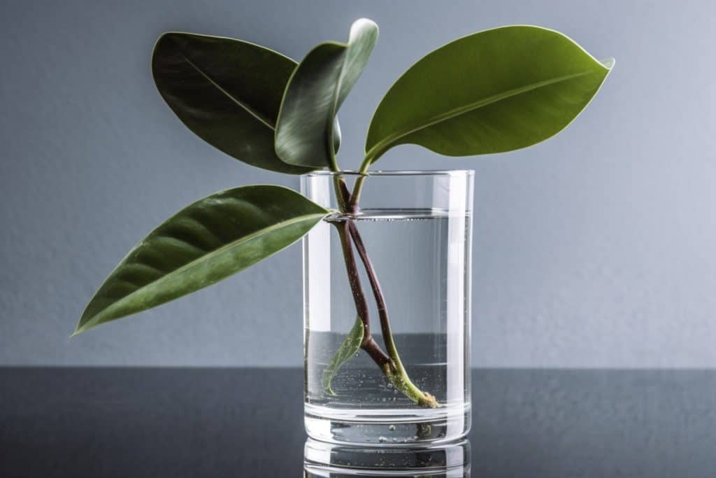 Can you propagate rubber plant in water?